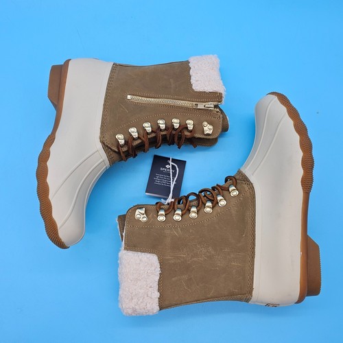NWOB SPERRY Saltwater Tall Fur Lined Duck Boot- Waterproof Sz 10 - Picture 8 of 10