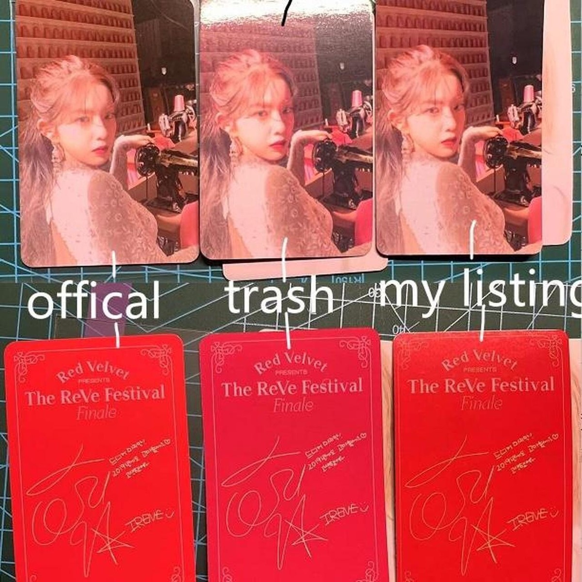 Red velvet 2022 season's greetings Irene photocard Joy Wendy Yeri