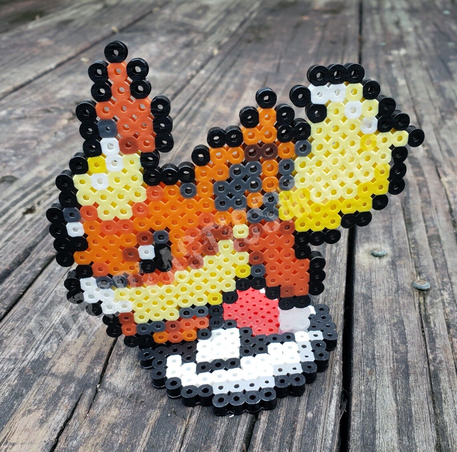 Fire Stone & Flareon Pokeball Perler Bead Pattern, Bead Sprites