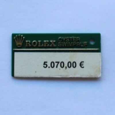 ROLEX Datejust  Ref. 16233 Hangtag Preisschild vintage original tag green (Y744)
