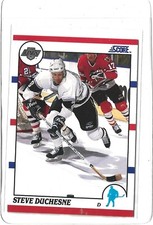 1990-91 Score Hockey NHL Steve Duchesne #26 Los Angeles Kings Trading Card +