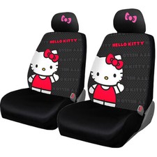 For Jeep Hello Kitty Car Accessory Seat And Pink Bow Headrests Covers Pair For Jeep Hello Kitty Car Accessory Seat And Pink Bow Headrests Covers Pair