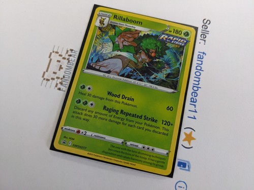 Rillaboom COSMOS HOLO Black Star Promo card SWSH277 Sword & Shield 2023 NM/LP - Picture 4 of 6