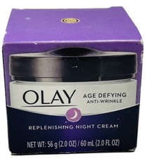 olay age defying anti-wrinkle replenishing night cream 2oz scuffed box