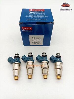 4X DENSO Fuel injectors For Toyota Tacoma 2.4L 1995-2000 I4 23250-75040 NEW