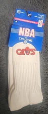 Vintage CLEVELAND CAVALIERS Stretch SPALDING Crew Socks NEW OLD STOCK 90'S 6-12