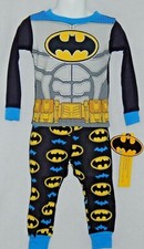 Boy's Pajamas Batman Size 2t Toddler Sleep Costume Outfit Lounge Longsleeve NEW