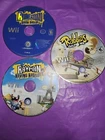 Rayman Raving Rabbids 1 And 2 & Go Home - Nintendo Wii  Disc Only Tested Lot Of3