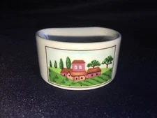 Villeroy & Boch Design Naif  Napkin Ring Village Scene