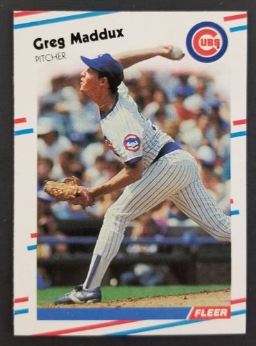 Greg Maddux 1988 Fleer Baseball Card #423 (NM)