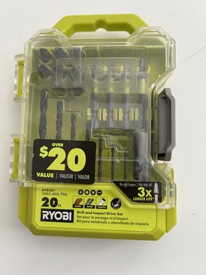 Ryobi 20 Pc. Drill And Impact Drive Bit Set  A98201