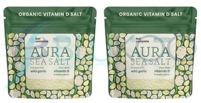 Feel Complete Aura Meersalz Bärlauch Vitamin D Keltisches Salz - 80g (2er Pack)