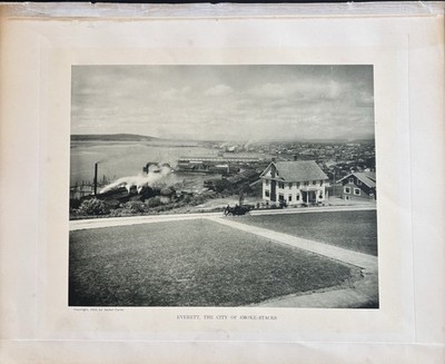 1910 Ashael Curtis,  Everett the City of Smoke-Stacks, Photogravure on Book Leaf