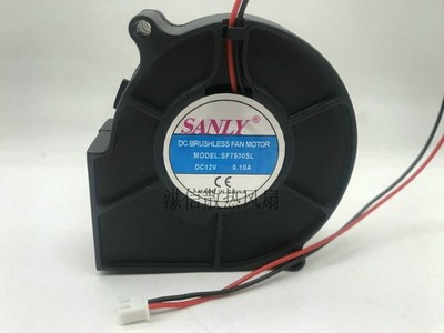 1 PCS  SANLY Fan SF7530SL  DC 12V 0.10A 7530 7CM 2 pin turbo centrifugal fan *lm