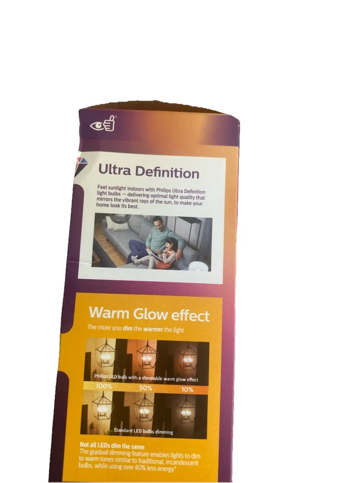 Philips Ultra Definition Soft White 40w LED Bulbs A15 Medium Base E25, 2 Pack - Image 2 of 4