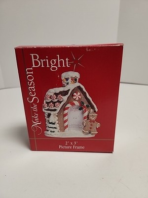 Christmas Ginger Bread House Picture Frame.