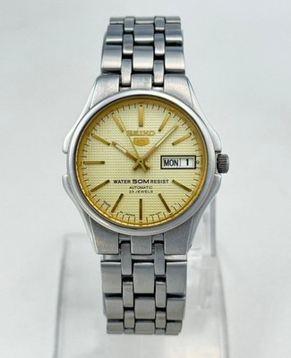 Seiko 5 Watch Automatic 23 Jewels 7S36-00k0 Stainless Steel Japan
