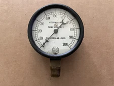 Vintage COLUMBIANA PUMP COMPANY Ohio US Gauge Co 0-100 PSI #35