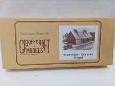 N Scale Gloor-Craft Models "Haydention Covered Depot" wood kit #204 Rare