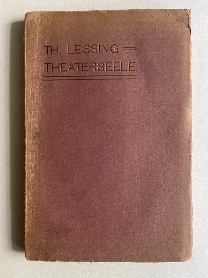 Theodor Lessing Theaterseele, Literatur, Theodor Lessing, Theater, - Bild 1 von 1