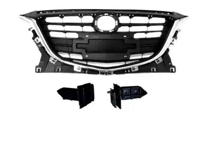 Front Bumper Cover Fascia & Grille Assembly Kit For 2014-2016 Mazda 3 Sport Foto 2 de 4