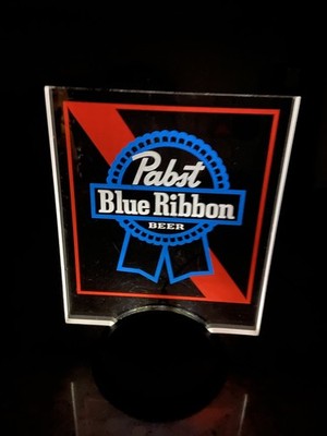 Vintage Pabst Blue Ribbon Beer LED Lighted Bar Sign Man Cave Game Room Display