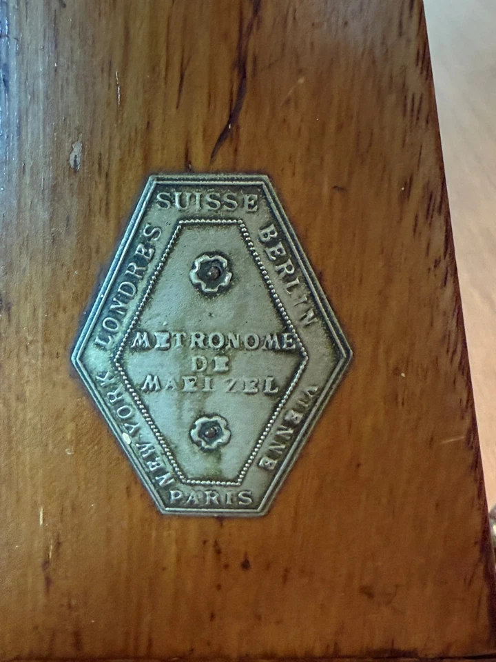 Hermoso Metrónomo De Maelzel Vintage Madera E837-111 Funciona Pre 1963 Foto 2 de 4