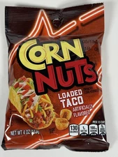 🌽 Corn Nuts Loaded Taco Flavor 🌮 4 oz Bag - Comb.SHIP +$1/ea