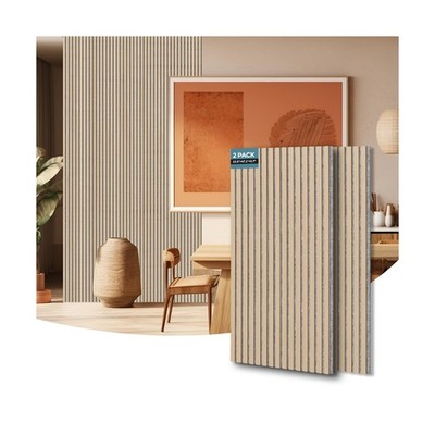 AKUMAX 2 Pack Wood Panels-3D Slat Wall Panelling for Wall-Ceili... Fast USA SHIP