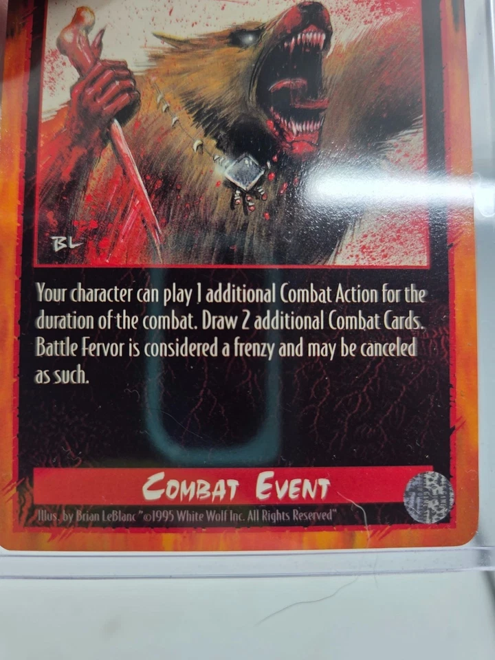 Rage Battle Fervor CCG Promo Combat Event White Wolf 1995 - Image 3 of 3