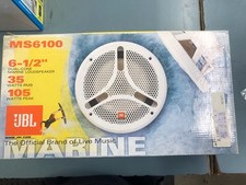 JBL DUAL CONE MARINE LOUD SPEAKER 6-1/2" MS6100 Black Cover