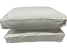 Superior Deep Box Pillows Crisp 230 Cotton Covers Genuine Hotel Quality Pair