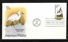 USA SC # 2321 North American Wildlife - Snowy Egret - FDC . Artcraft