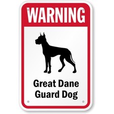 Great Dane Dog Aluminum Weatherproof Sign b01764