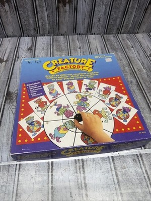 Vintage Creature Factory Board Game 1989 RARE Educational Insights Teacher