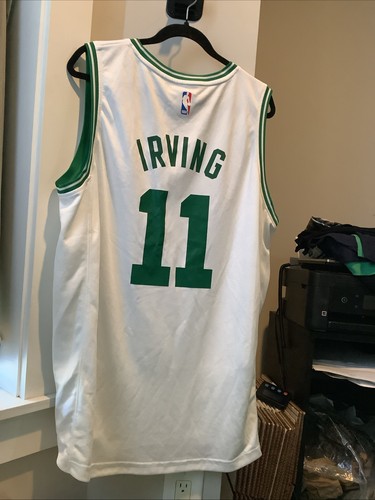 NBA Kyrie Irving Boston Celtics Fanatics White Green Fast Break Home Away Jersey - Picture 4 of 5