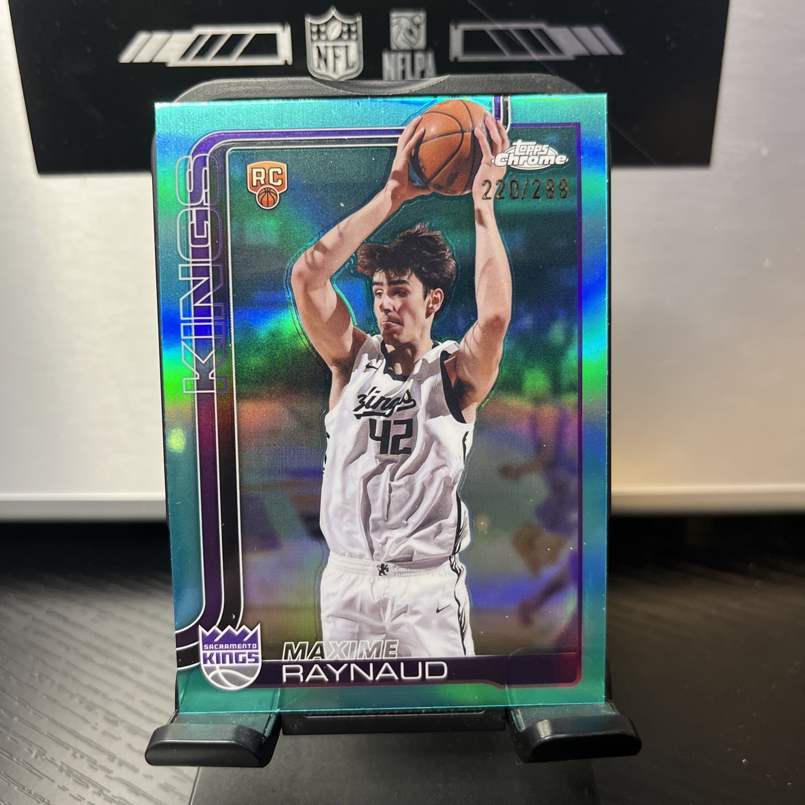 2025-26 Topps Chrome - Maxime Raynaud #293 Aqua Refractor /199 (RC)