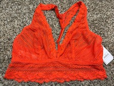 Auden Racerback Bralette. Orange. Size: Small. NEW 