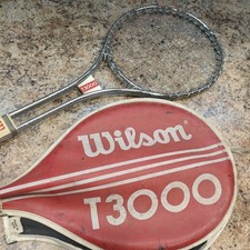 Wilson T-3000 4 1/2 Grip Steel Tennis Racquet  OEM Zip Bag Made in USA 