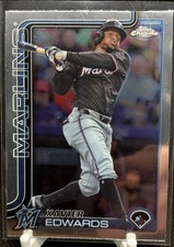 2025 Topps Chrome LogoFractor Xavier Edwards #115 Marlins