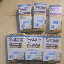 Lot of 3 Systane Complete PF Lubricant Eye Drops Twin Pack 2x10ml Exp 09/2027