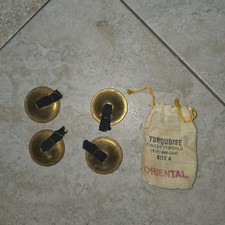 Lot Of 2 - Dancer Finger Cymbals Brass - Size A About 2 Round
