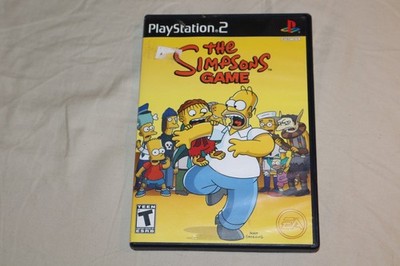 Sony Playstation 2 PS2 The Simpsons Game Case and Manual ONLY