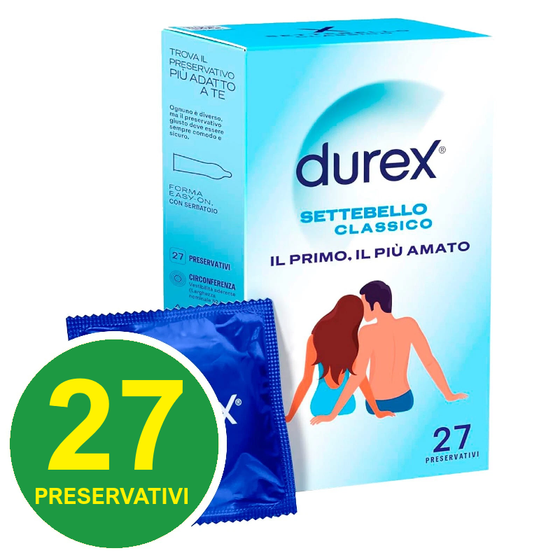 Durex Preservativi Settebello Classico 27 Profilattici - - - Immagine 2