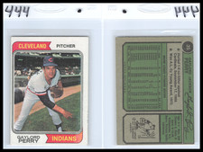 1974 Topps #35 Gaylord Perry Indians - Variation - Faded Banner    444