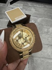 Orologio donna Michael Kors Camille 43mm finto corno cristalli crono Mk-5902w