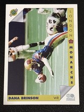 Football 1992 Ultimate WLAF Dana Brinson London Monarchs Wide Receiver #59