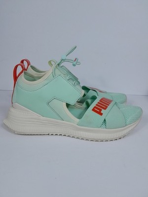 Puma Fenty Avid Sneaker Sandal Women Sz Mint Cream orange