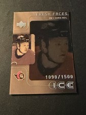 2001-02 Upper Deck Ice Fresh Faces /1500 Chris Neil #80 Rookie RC