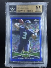 2012 Topps Chrome Blue Refractor /199 Russell Wilson #40 BGS 9.5
